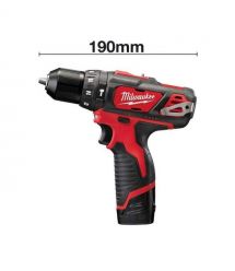 Milwaukee Шуруповерт-дрель аккумуляторная M12 BPD-202C 12В 2х2А·час 30Нм 0·1500об·мин ЗП C12C жилет кейс 1.2кг