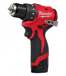 Milwaukee Шуруповерт-дрель аккумуляторная M12 BLDDRC-202C 12В 2х2А·час 40Нм 0-550-1700об·мин ЗП C12C кейс 1.2кг