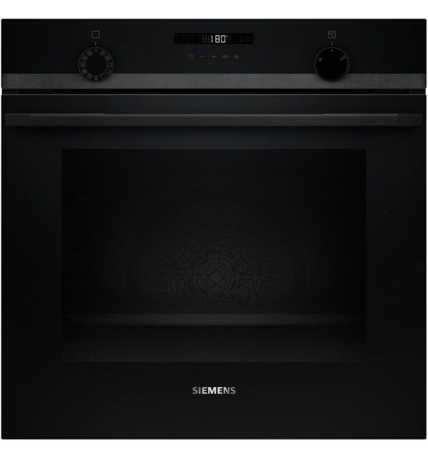 Siemens Духова шафа Siemens електрична, 76л, A, дисплей, конвекція, телескопічні направляючі, чорний