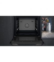 Siemens Духова шафа Siemens електрична, 76л, A, дисплей, конвекція, телескопічні направляючі, чорний