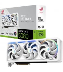 ASUS Відеокарта ASUS GeForce RTX 5080 16GB GDDR7 OC ROG-ASTRAL-RTX5080-O16G-WHITE білий