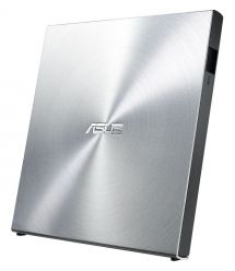 ASUS Привід оптичний портативний ASUS SDRW-08U5S-U DVD+-R/RW burner USB2.0 срібло Retail Box Slim