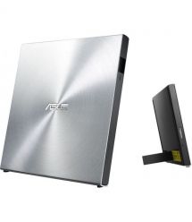 ASUS Привід оптичний портативний ASUS SDRW-08U5S-U DVD+-R/RW burner USB2.0 срібло Retail Box Slim