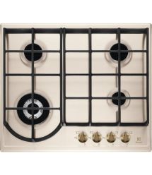 Electrolux Варильна поверхня Electrolux газова Rococo, 60см, чавун, шампань
