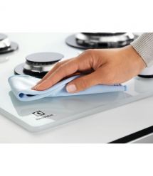 Electrolux Варильна поверхня Electrolux газова на склі, 60см, чавун, білий
