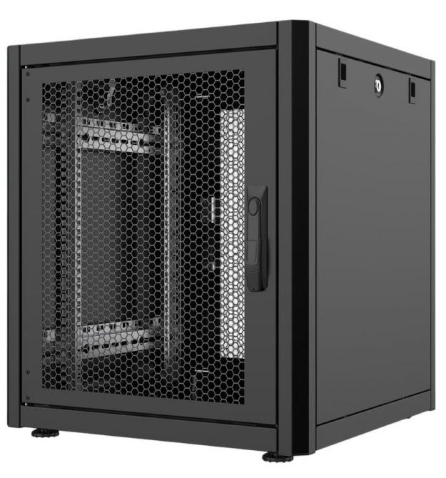 MIRSAN Шкаф 19", 20U, GTN, перфорированная дверь, 600x600 мм, максимально 1000 кг, черный