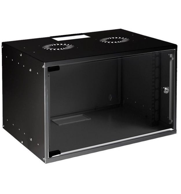 MIRSAN Шкаф 19", 7U, SOHO, 535x400 мм, максимально 30 кг, черный