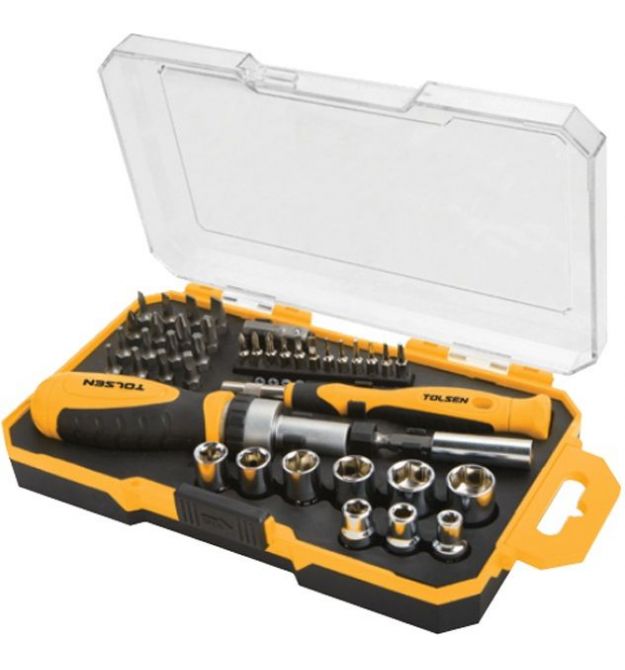 Tolsen Біти Tolsen, набір 42шт, бітотримач, 1/4"