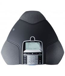 Panasonic Конференц телефон IP KX-HDV800RU 1xFE LAN, 1xUSB Mini-B, 3xRJ11, BT, NFC, SIP, PoE, монохромный дисплей