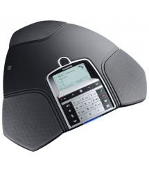 Panasonic Конференц телефон IP KX-HDV800RU 1xFE LAN, 1xUSB Mini-B, 3xRJ11, BT, NFC, SIP, PoE, монохромный дисплей