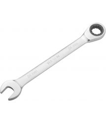 Tolsen combination wrench, ratchet mechanism, 221mm, 16mm, CrV