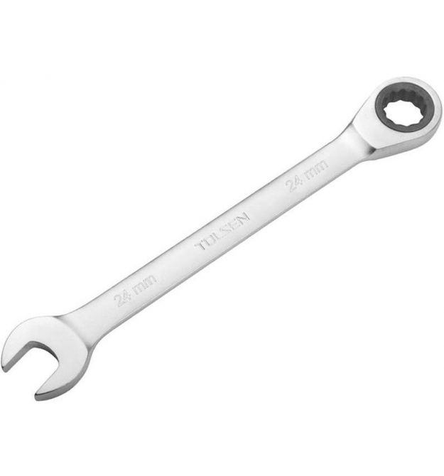 Tolsen combination wrench, ratchet mechanism, 221mm, 16mm, CrV