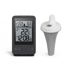 Sencor Метеостанция для басейна, внутр/наруж измерение, AAx2+AAx2, темп-ра, чёрный