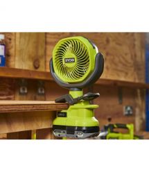 Ryobi Вентилятор аккумуляторный ONE+ RCF18-0 18В 3400об·мин 2 скорости поворотный 0.4кг без АКБ и ЗУ
