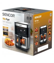 Sencor Мультипечь Vita, 1700Вт, чаша-9л, сенсорное управл., 7 программ, с окошком, нерж. сталь, пластик, серо-черный