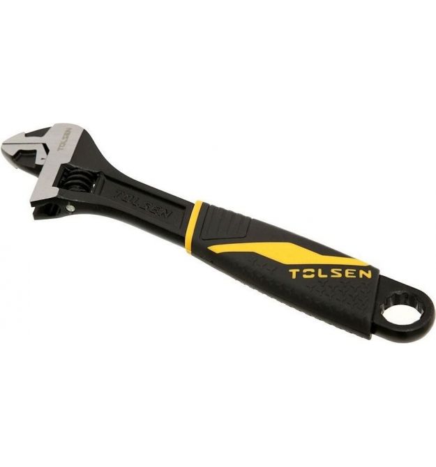 Tolsen Ключ разводной Профи, рабочий диапазон 0-35мм, 300мм, CrV