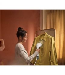 Philips Отпариватель компактный Series 7000, 1500Вт, 100 и 200мл, паровой удар -28гр, перчатка, чехол, нерж. сталь, белый
