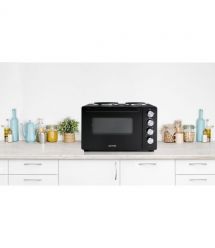 Gorenje Мини печь, 30л, 52x32х40.5см, 2 електрич. комф., черный