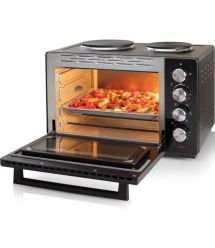 Gorenje Мини печь, 30л, 52x32х40.5см, 2 електрич. комф., черный