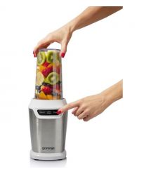Gorenje Блендер стационарный 700Вт, чаша-750мл, измельчитель, белый-нерж