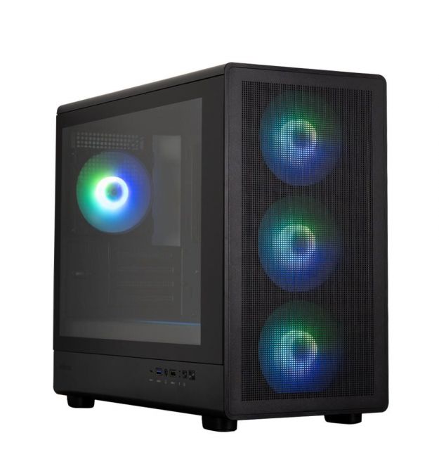 Zalman Корпус M5 без БП, 1xUSB3.0, 1xUSB2.0, 1x Type C, 4x120мм ARGB, VGA 410мм, LCS ready, TG Side Panel, ATX, чёрный