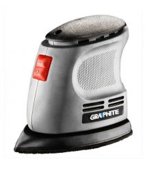 Graphite Шлифмашина вибрационная Delta 105Вт платформа 140х140х97 24000кол·мин 0.87кг