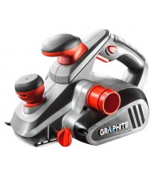 Graphite Рубанок 850Вт 82мм строгание до 3мм 3.1кг