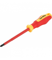 Tolsen Отвертка Профи крестовая, диэлектрическая, РZ2х100мм