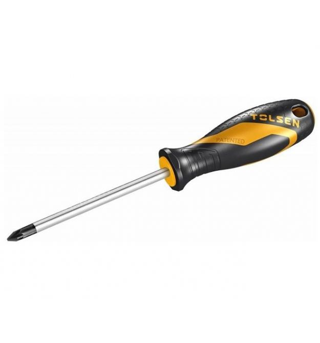 Tolsen Отвертка Эрго крестовая, PH1х100мм, сталь CrV