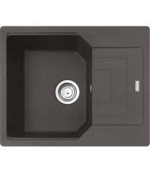 Franke Мойка кухонная Urban, фрагранит, прямоуг., с крылом, 620х500х220мм, чаша- 1, врезная, оборотная,UBG 611-62, серый сланец