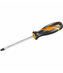 Tolsen Отвертка Эрго плоская, SL4x100мм, сталь CrV