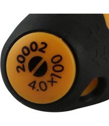 Tolsen Отвертка Эрго плоская, SL4x100мм, сталь CrV