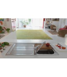 Franke Кухонная мойка Logica Line LLX 611-79/101.0381.810/нержав.сталь Декор/прямоугольная.,крыло слева/790х500х195/врезная