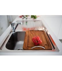 Franke Кухонная мойка Logica Line LLX 611-79/101.0381.810/нержав.сталь Декор/прямоугольная.,крыло слева/790х500х195/врезная