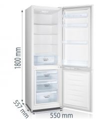 Gorenje Холодильник з нижн. мороз. камерою, 180х55х56см, 2 дв., Х- 198л, М- 66л, A+++, ST, Белый