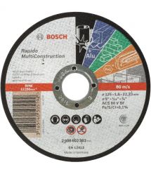 Bosch Диск отрезной по металлу Bosch Multi Construction, 125x1.6мм