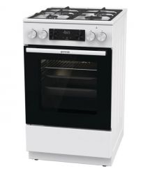 Gorenje Плита комби, 70л, 50x60см, дисплей, IconLed, чугун, белый