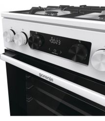 Gorenje Плита комби, 70л, 50x60см, дисплей, IconLed, чугун, белый