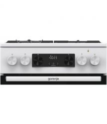 Gorenje Плита комби, 70л, 50x60см, дисплей, IconLed, чугун, белый