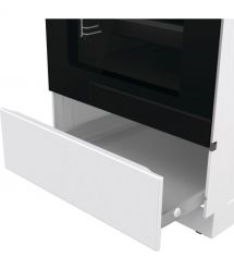 Gorenje Плита комби, 70л, 50x60см, дисплей, IconLed, чугун, белый