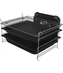 Gorenje Плита комби, 70л, 50x60см, дисплей, IconLed, чугун, белый