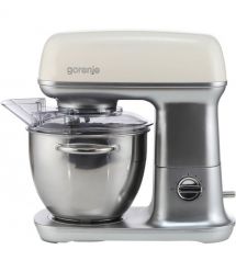 Gorenje Кухонная машина 1000Вт, чаша-металл, корпус-металл, насадок-4, серебристо-бежевый