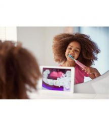 Philips Щетка зубная электр. Sonicare For Kids для детей , 62т. колеб/мин, насадок-2, Bluetooth, розовый