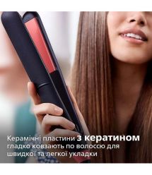 Philips Випрямитель Series 3000, темп.режимов-6, 160-230С, керамика, черный