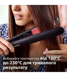 Philips Випрямитель Series 3000, темп.режимов-6, 160-230С, керамика, черный
