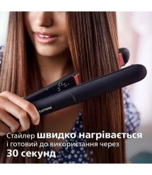 Philips Випрямитель Series 3000, темп.режимов-6, 160-230С, керамика, черный