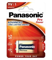 Panasonic Батарейка Panasonic Pro Power щелочная 6LR61(6LF22, MN1604, MX1604, Крона) блистер, 1 шт.