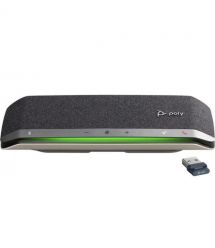 Poly Cпикерфон Sync 40+-M с адаптером BT700A, USB-A, USB-C, Bluetooth, серый