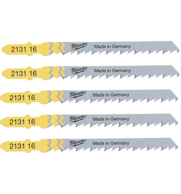 Milwaukee Полотно пилочное для электролобзика T144D по дереву, шаг зуба 4мм х 75мм, 5шт