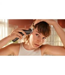 Philips Машинка для стрижки Series 7000, акум., роторный мотор, насадок-3, кейс,ножницы, расческа в компл., сталь, чорно-серый